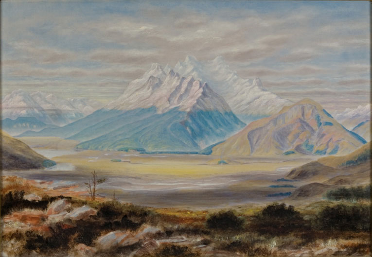 Painting of Mount Earnslaw